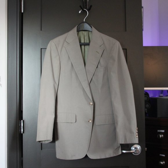 SOLD// Haspel Olive Blazer - Picture 2 of 13